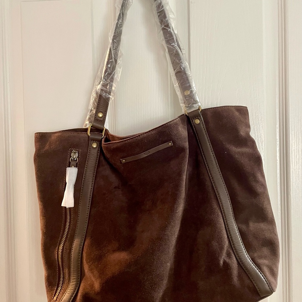 Beautiful new suede tote Bag